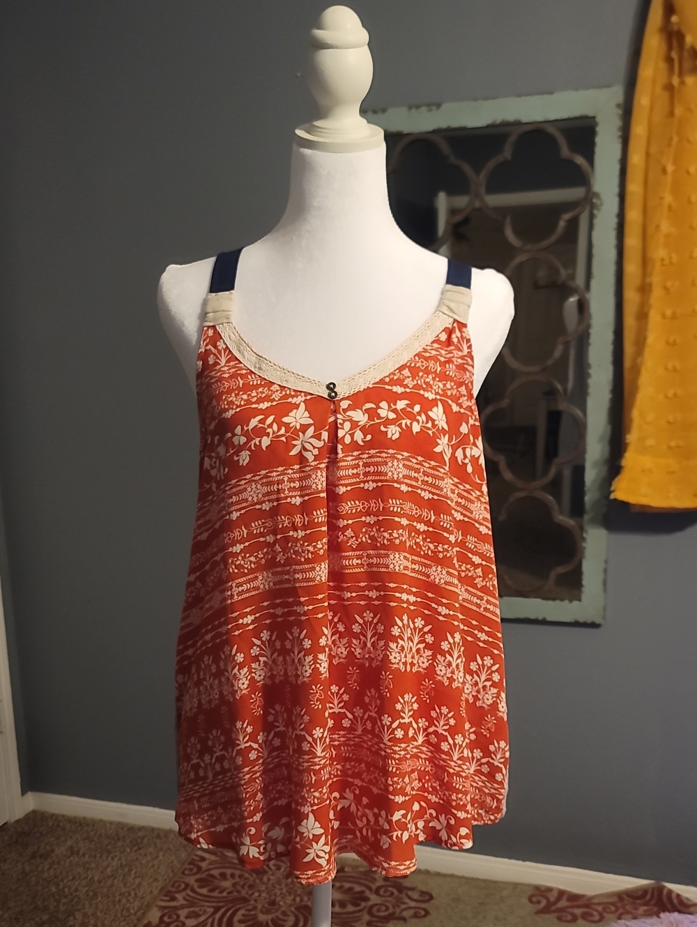 Cute Cotton & Rayon Halter Top